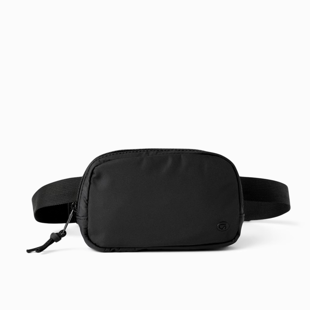 NWT UNISEX Gap Fit 100% Recycled Belt Bag In Black